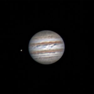 Jupiter mit ein Mond